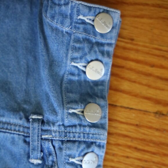 Vintage L.L. Bean Overall Dress Size 12 - Picture 5 of 5